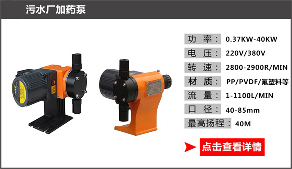 污水廠(chǎng)加藥泵