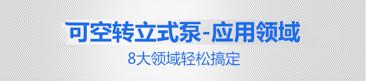 可空轉(zhuǎn)耐腐蝕立式泵應用范圍